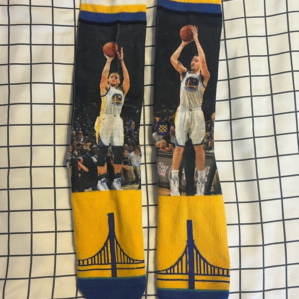 Stance Warriors “Splash Brothers” Crew Socks (Stephen Curry & Klay Thompson)